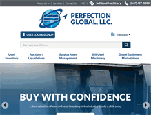 Tablet Screenshot of perfectionmachinery.com